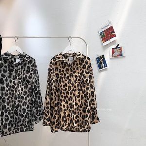 Oversized leopard blouse